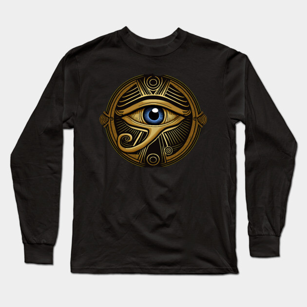Eye of Ra, Egyptian Symbol Long Sleeve T-Shirt by UrbanLifeApparel