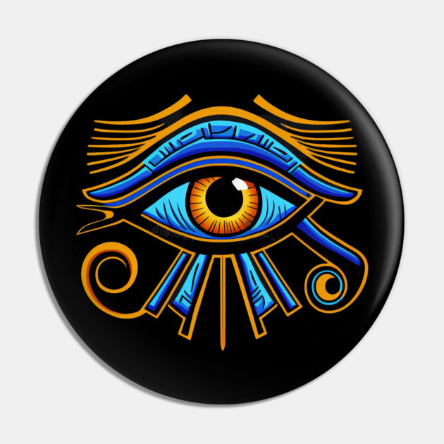 Eye of Ra, Egyptian Symbol, Eye of Horus Pin by UrbanLifeApparel