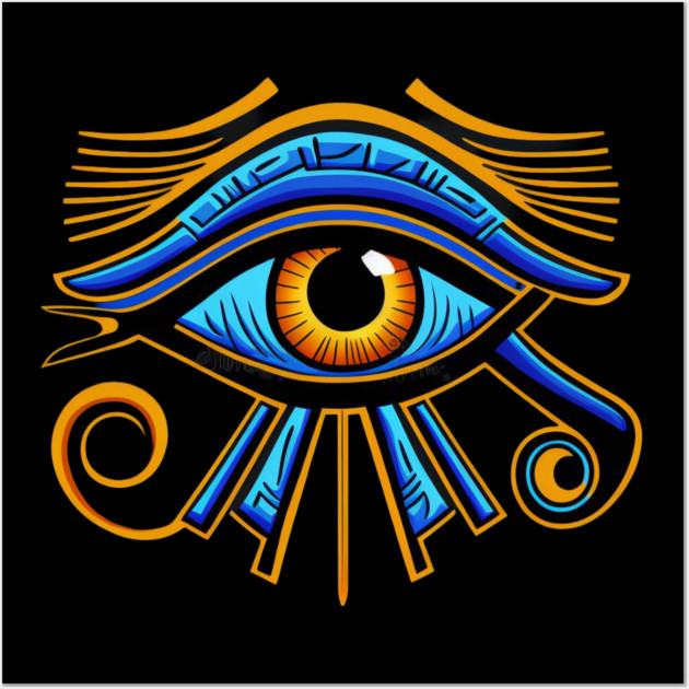 Eye of Ra, Egyptian Symbol, Eye of Horus Wall Art by UrbanLifeApparel