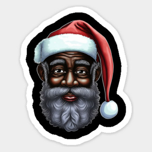 Black Santa, African American Santa Magnet