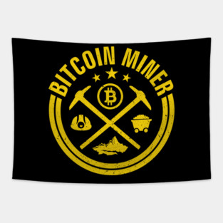 Bitcoin Miner' Amazing Cryptocurrency Bitcoin Tapestry