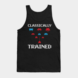 'Classically Trained' Funny 80's Video Game Icon Tank Top