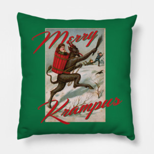 Merry Krampus Pillow