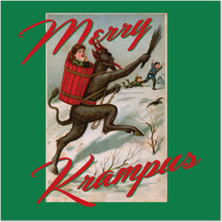 Merry Krampus Posters and Art