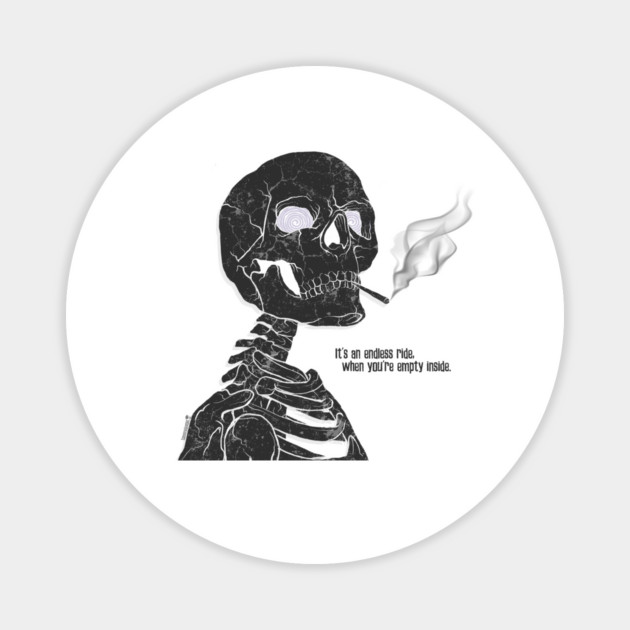 Mad, Mad World Magnet by Tommy Devoid