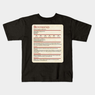 D&D Boyfriend Statblock Kids T-Shirt