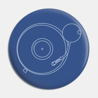 Record Player - Turntable in white Pin