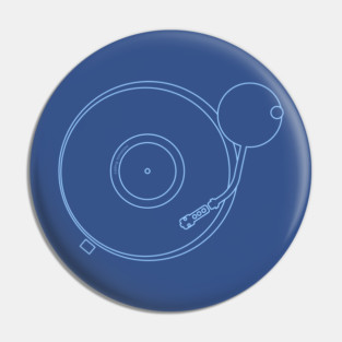 Record Player - Turntable in Blue Pin