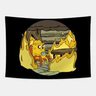 Adventure Time - This is fine! Tapestry