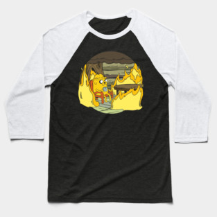 Adventure Time - This is fine! Baseball T-Shirt