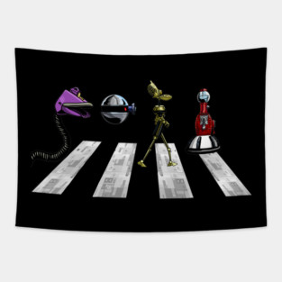 Robot Road Call Tapestry