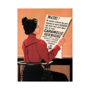 CARAMELLE IGIENICHE Vicenza Children Candies Vintage Italian Advertisement T-Shirt