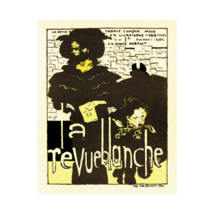 LA REVUE BLANCHE 1894 Vintage French Art and Literary Magazine Advertisement T-Shirt