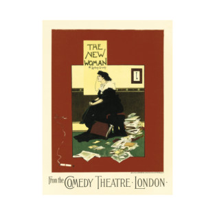 THE NEW WOMAN From The Comedy Theatre London by Artist Albert George Morrow T-Shirt