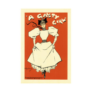 A GAIETY GIRL by Dudley Hardy Musical Theatrical Play Advertisement Art T-Shirt