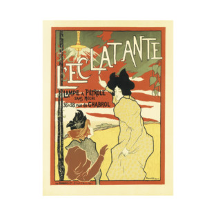 L' ECLATANTE Lampe A Petrole Oil Lamp French Advert Maitres De L' Affiche Collection T-Shirt