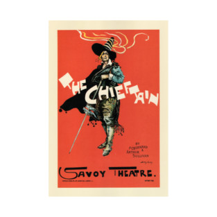 The Chieftain SAVOY THEATRE Poster Advertisement by Artist Dudley Hardy T-Shirt