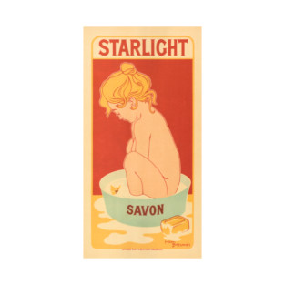 STARLIGHT SAVON by Belgian Artist Henri Meunier 1900 from Les Maitre de L'Affiches Series T-Shirt