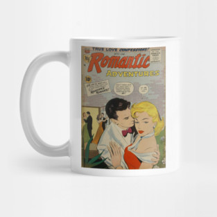 Vintage "Romantic Adventures" Cover Mug