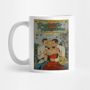 Vintage "Romantic Adventures" Cover Mug