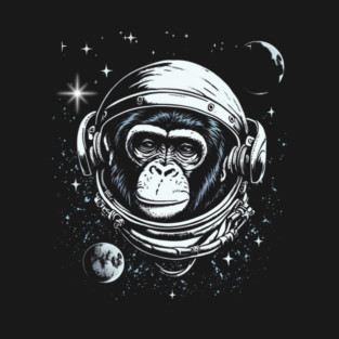 Space Ape, Chimps in space, galaxy explorer T-Shirt
