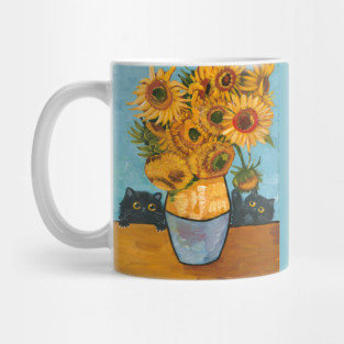 Playing With Sunflowers Mug