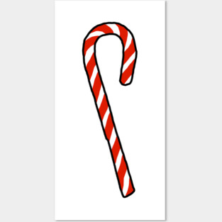 Classic Christmas Candy Cane Posters and Art
