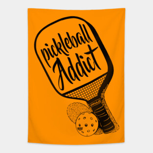 Pickleball Addict Tapestry