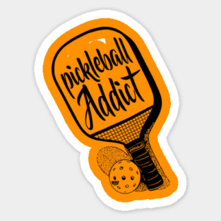 Pickleball Addict Sticker
