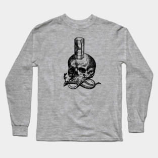 Memento Mori - Skull and Hourglass Long Sleeve T-Shirt