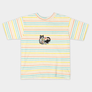 Boba Cats Kids T-Shirt