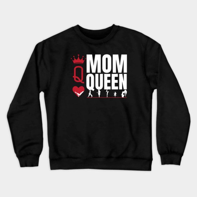 Mom Queen of Hearts Crewneck Sweatshirt by REG