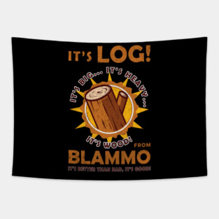 Ren And Stimpy It's Log From Blammo Cool Tapestry