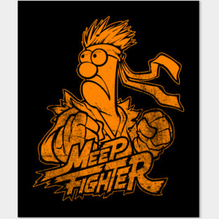 Beaker Meep Orange Posters and Art