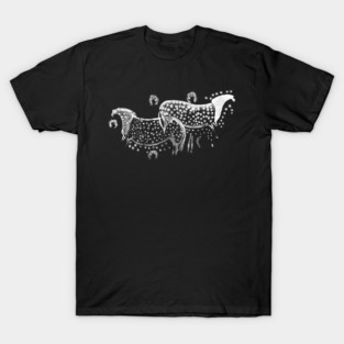 Dappled Horses of Pech Merle Cave Painting T-Shirt