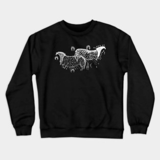Dappled Horses of Pech Merle Cave Painting Crewneck Sweatshirt