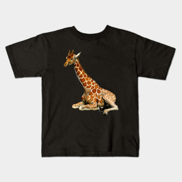Resting Giraffe Giraffe Kids T-Shirt TeePublic