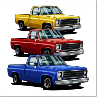 Chevy C10 Pickup truck Posters and Art
