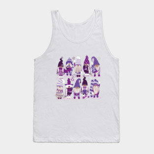Let it gnome // spot // monochromatic violet Classic Christmas Tank Top
