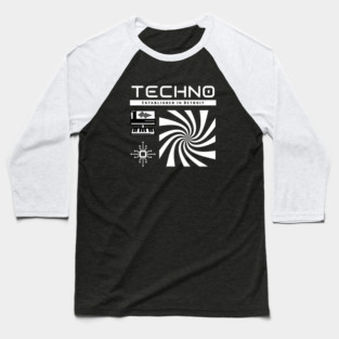 TECHNO - Established In Detroit Baseball T-Shirt
