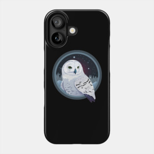 Winter Nights Snowy Owl Phone Case