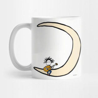 Moon and guitar Mug