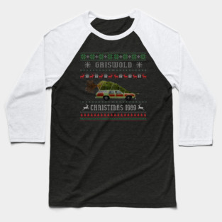 Griswold Christmas 1989 Ugly Sweater Baseball T-Shirt