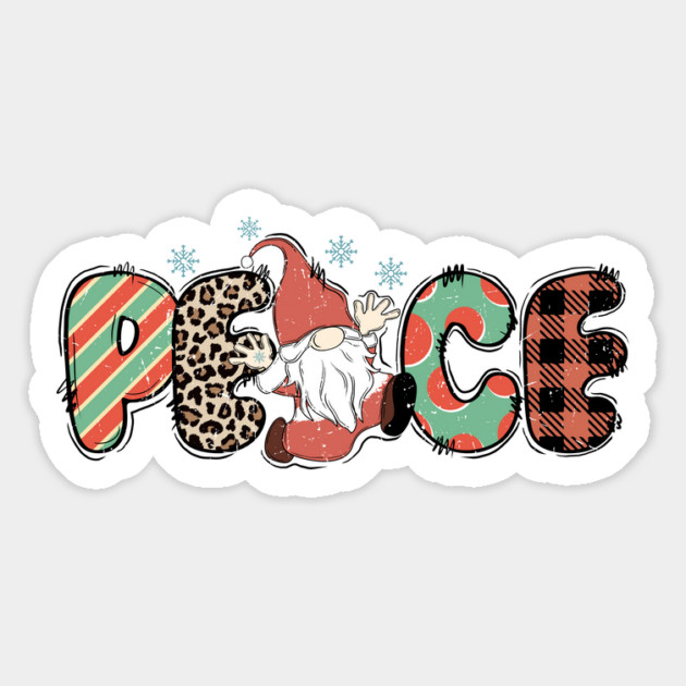 Peace Gnome Christmas Magnet by The WYLD Tribe