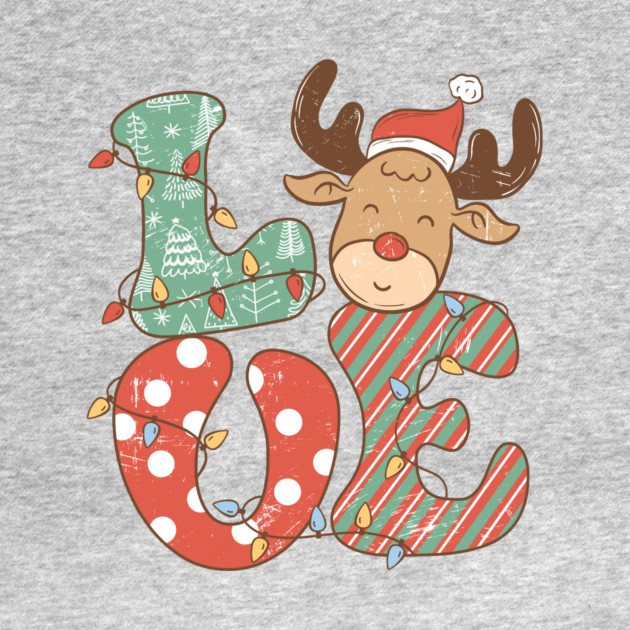 Love Reindeer Christmas Lights by The WYLD Tribe