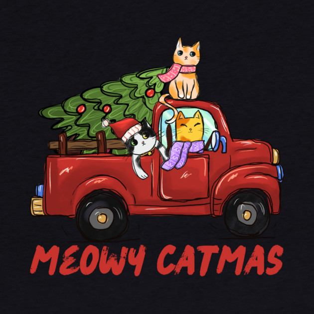 Meowy Catmas Cats Christmas Tree Trip by The WYLD Tribe