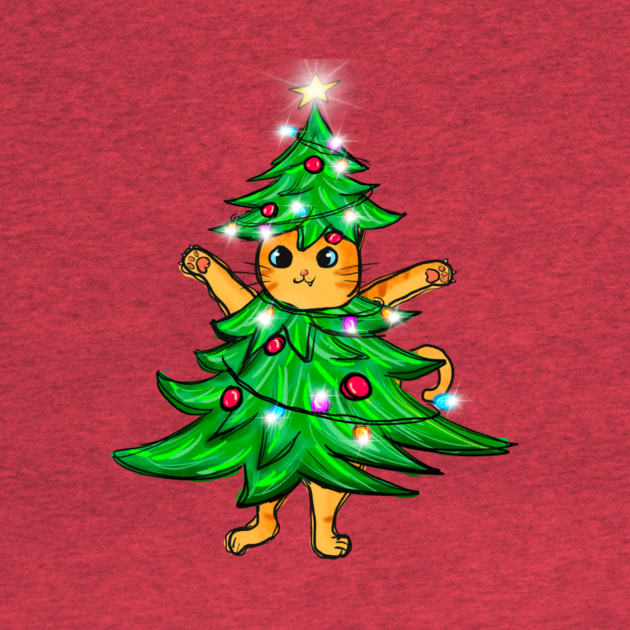 Cat Christmas Tree by The WYLD Tribe