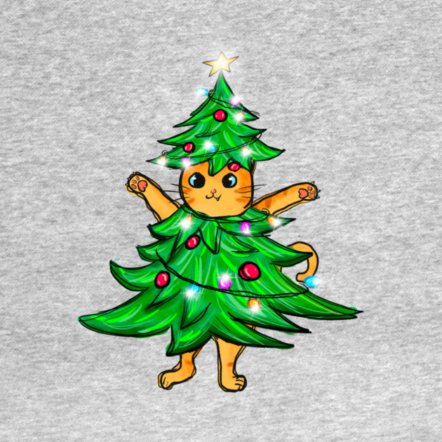 Cat Christmas Tree by The WYLD Tribe