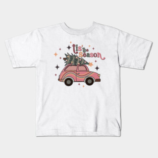 Classic Christmas Truck - Tis the Season Kids T-Shirt