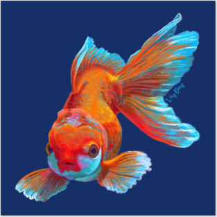 Glowing Goldfish Posters and Art
